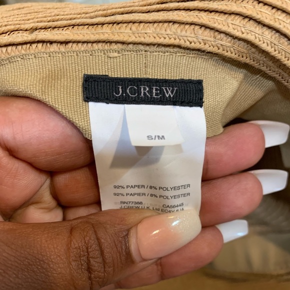 Jcrew Short-brimmed straw hat sz S/M - Picture 2 of 3
